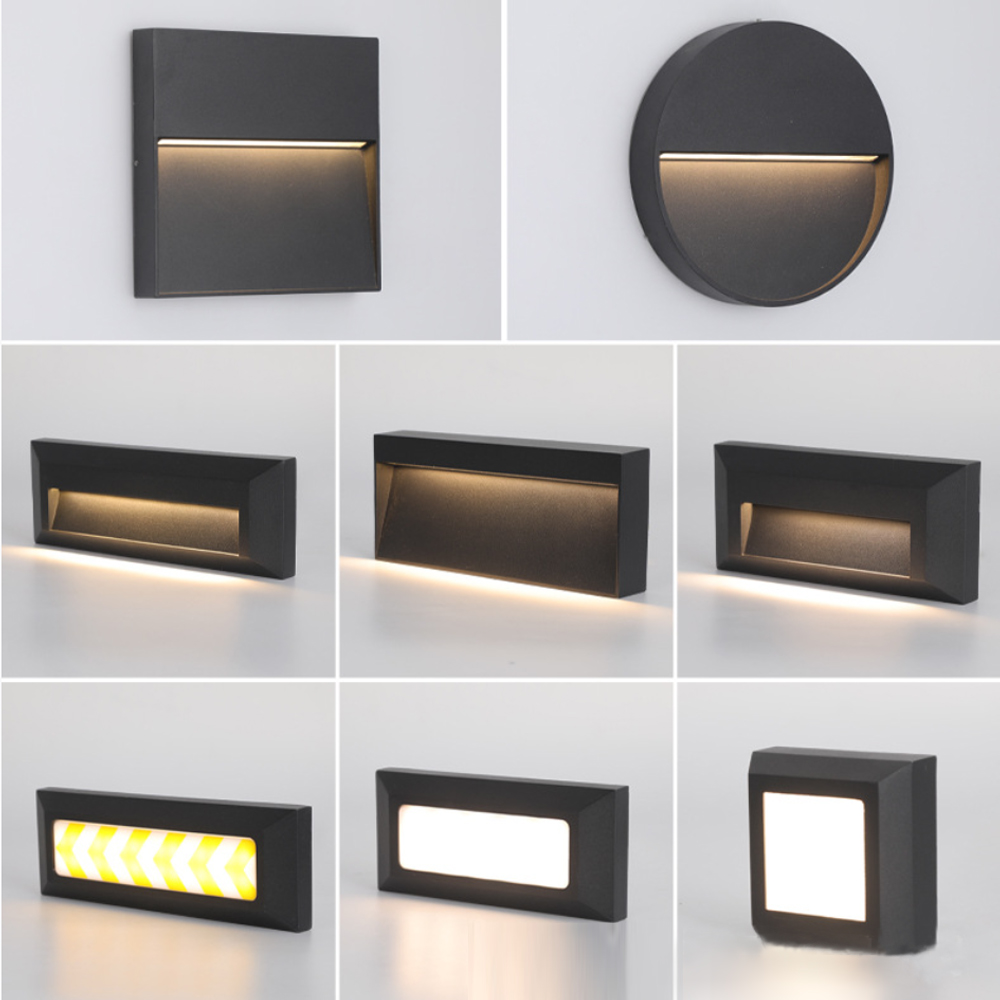 Home Security Yard Sign - Outdoor LED-wandlampen Opbouwmontage Veranda Licht Rond