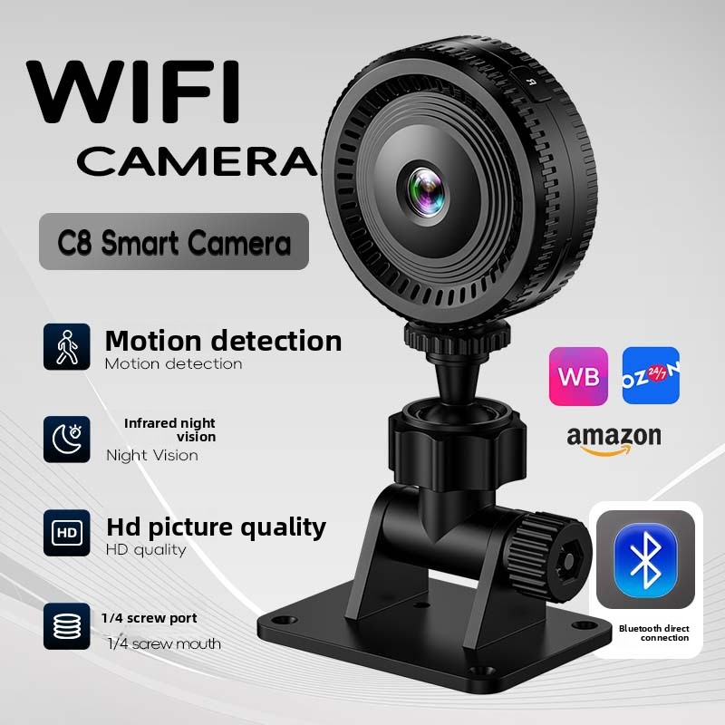 Home Security Cameras Uk - C8 Ultra-High-Definition Ronde Wifi Bewakingscamera 1080P
