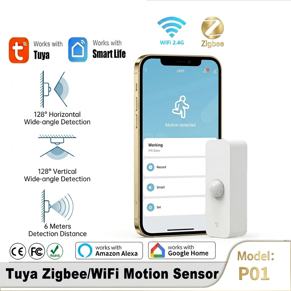 Home Security Tools - Slimme PIR-bewegingssensor WiFi Zigbee bewegingsmelder voor