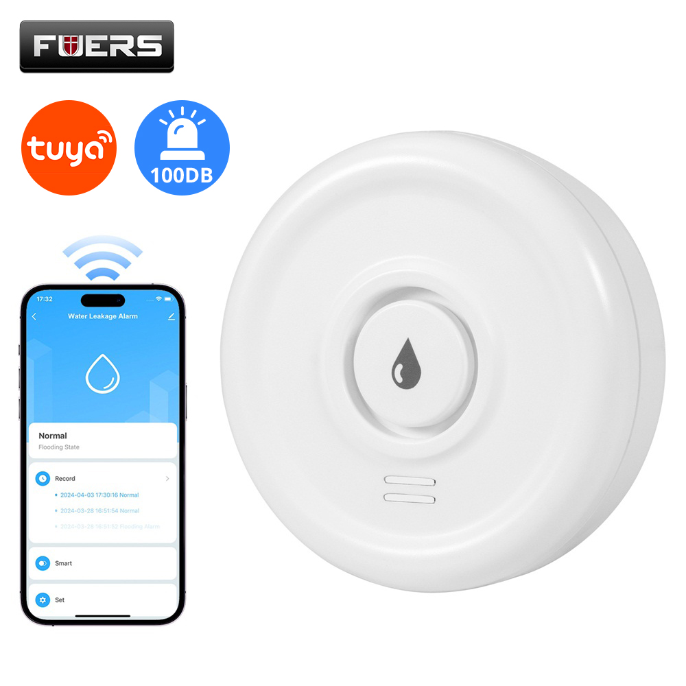 Home Security Tools - Fuers Waterlekkage Detector Smart Home Alarm
