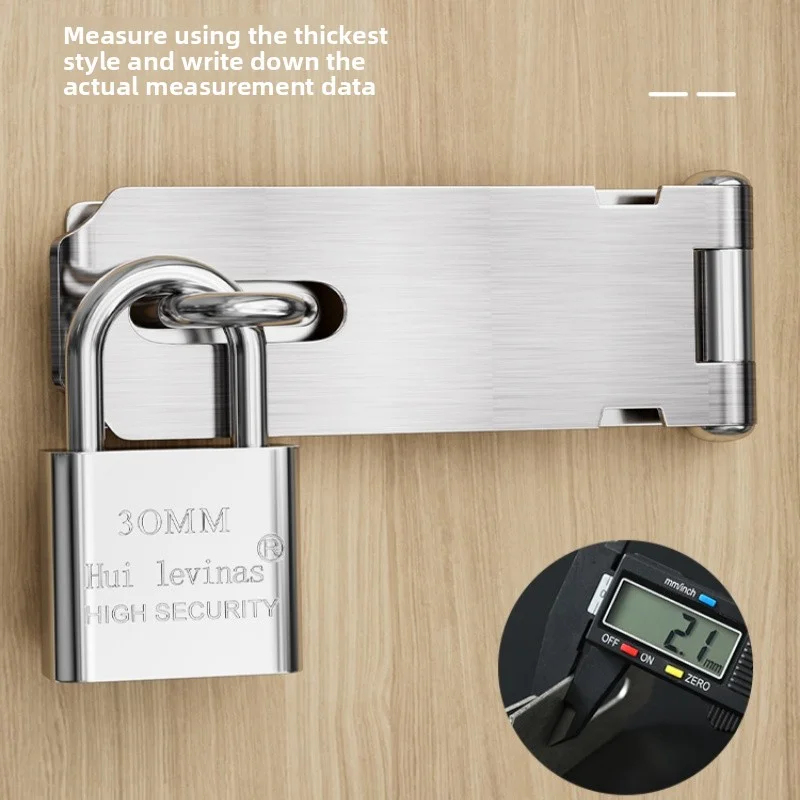 RVS rechthoekige deurhasp, 90° - Home Security Tapo recensie en prijs