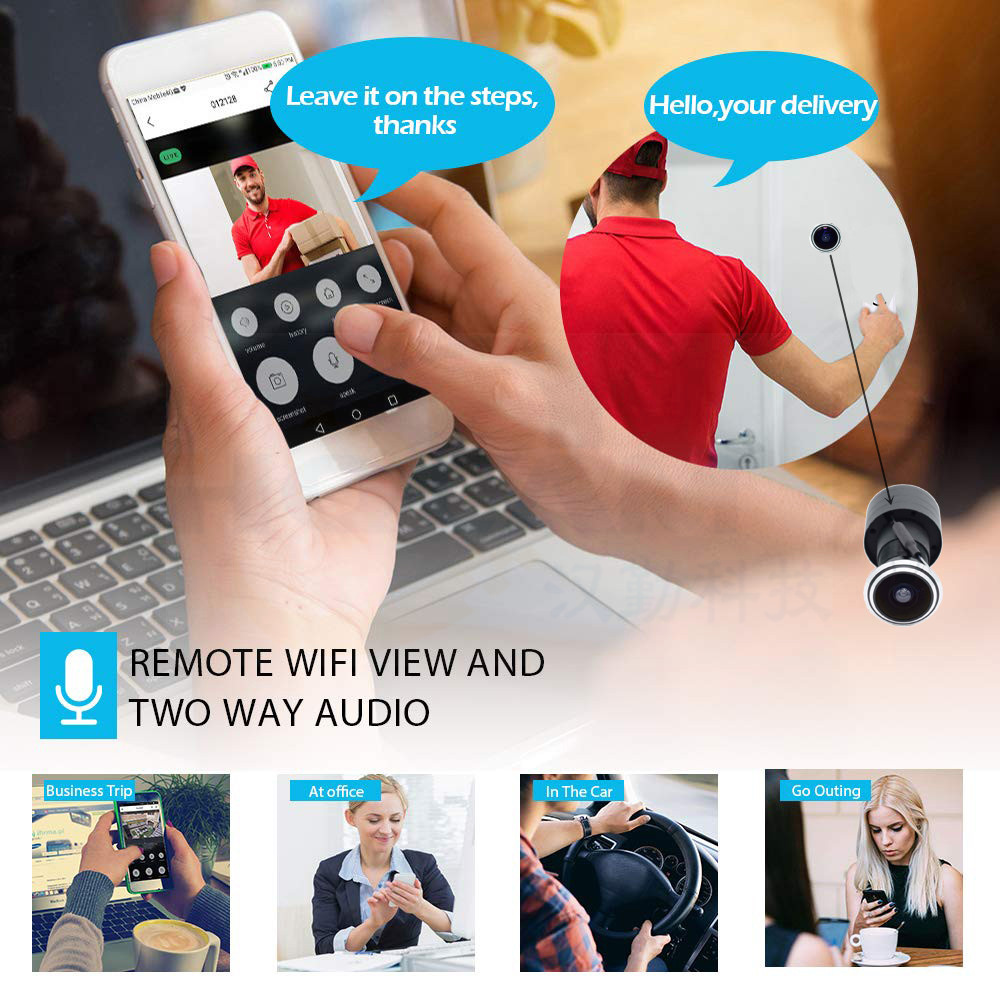 5MP Deur Oog IP POE Camera Min - Home Security Video recensie en prijs