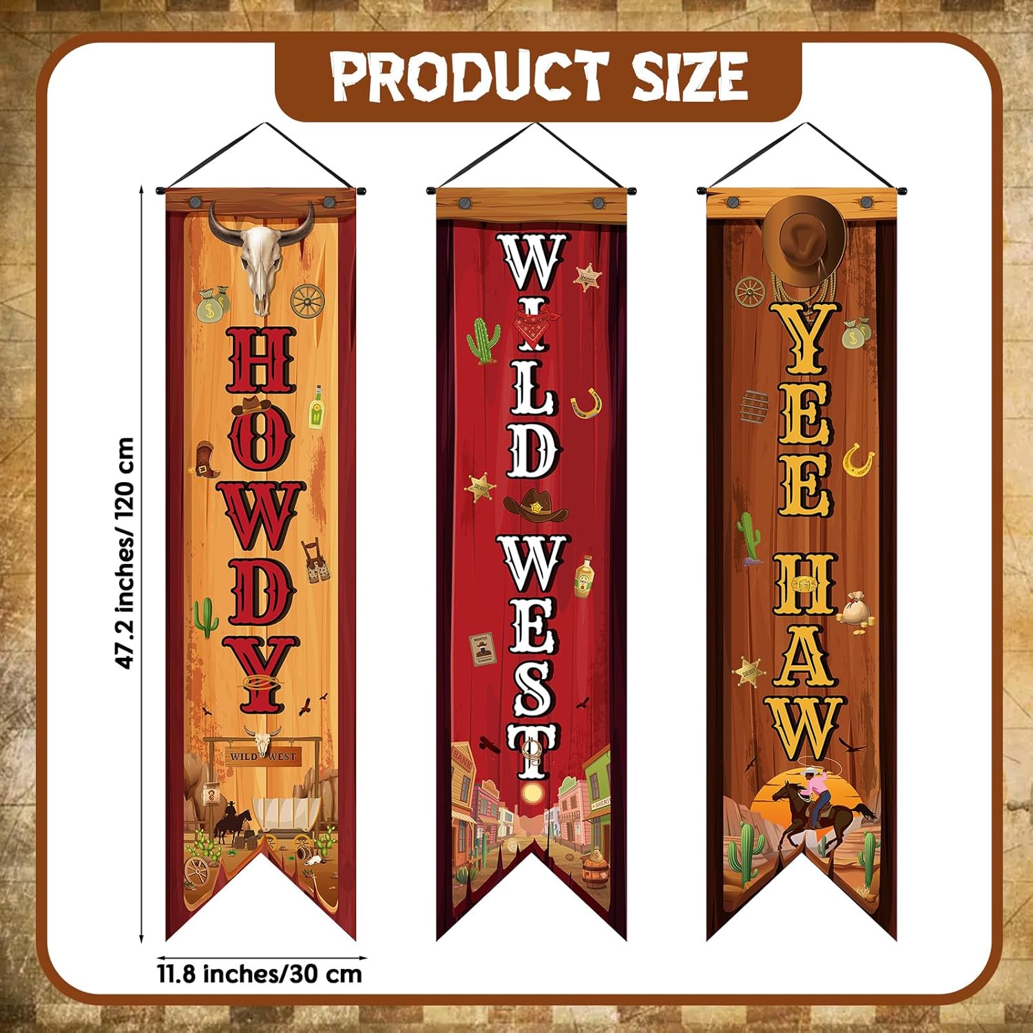 3-delige Western Party Decorat - Home Security Yard Sign recensie en prijs