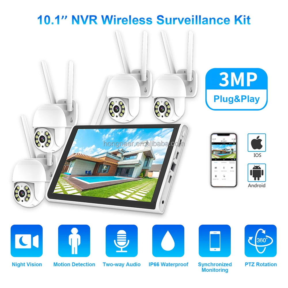 2026 Hongnaer 3MP 4-kanaals Wi - Home Security Video recensie en prijs