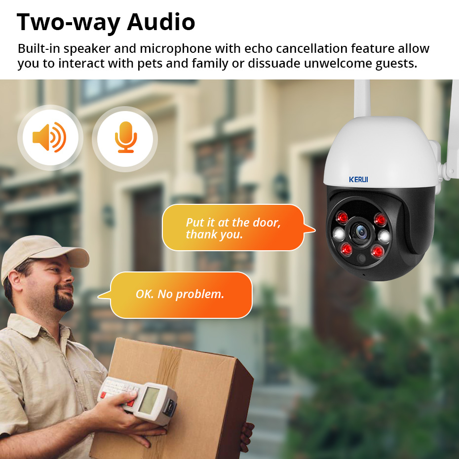 KERUI 5MP IP-camera ondersteun - Home Security Lidar recensie en prijs