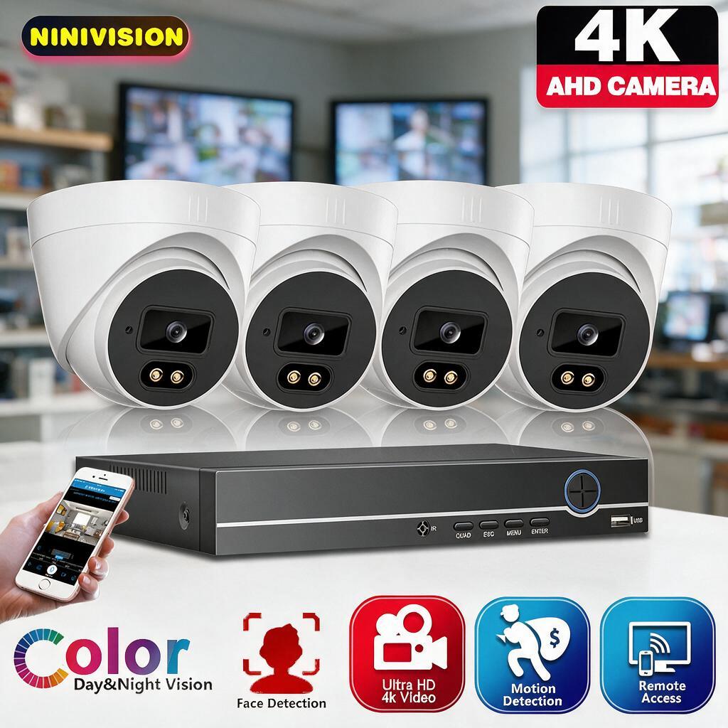 4CH 4K AHD Dome Camera Beveili - Home Security Video recensie en prijs