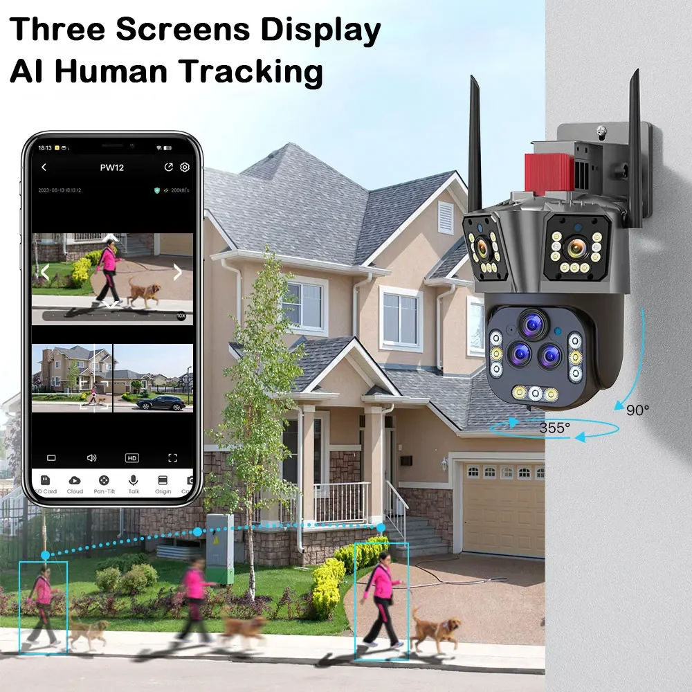 Ultra 20mp 10K Wifi Ptz Contro - Home Security Lidar recensie en prijs