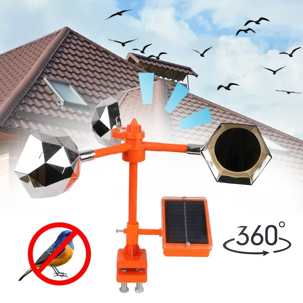 Zonne-wind aangedreven 360 °   - Home Security Yard Sign recensie en prijs