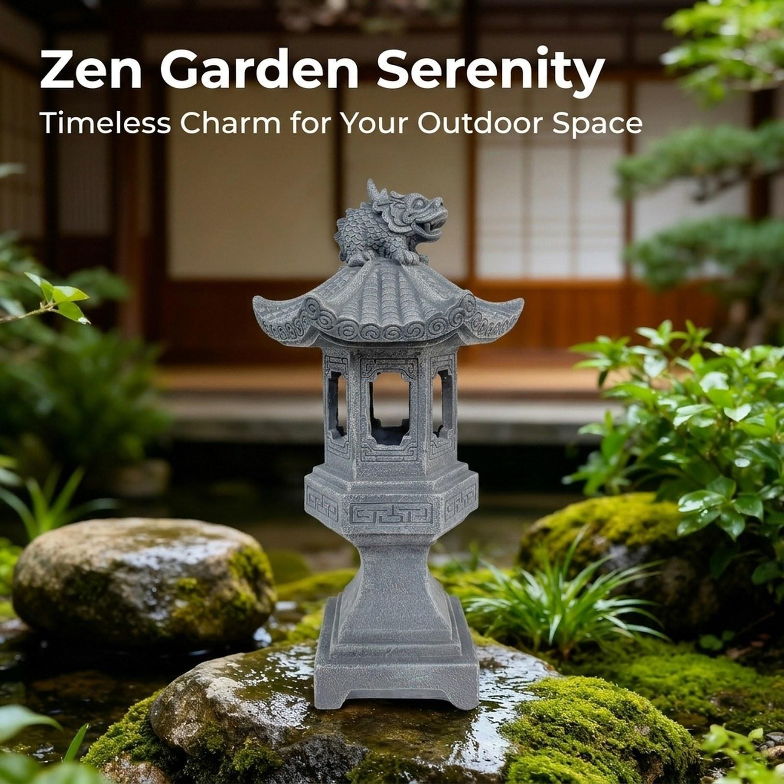 Zonne-pagodelantaarn met tuinb - Home Security Yard Sign recensie en prijs