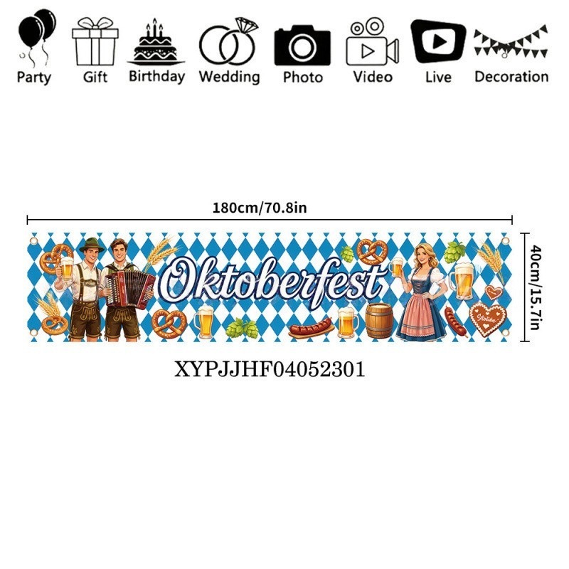 Duits bierfestivalbanner Oktob - Home Security Yard Sign recensie en prijs
